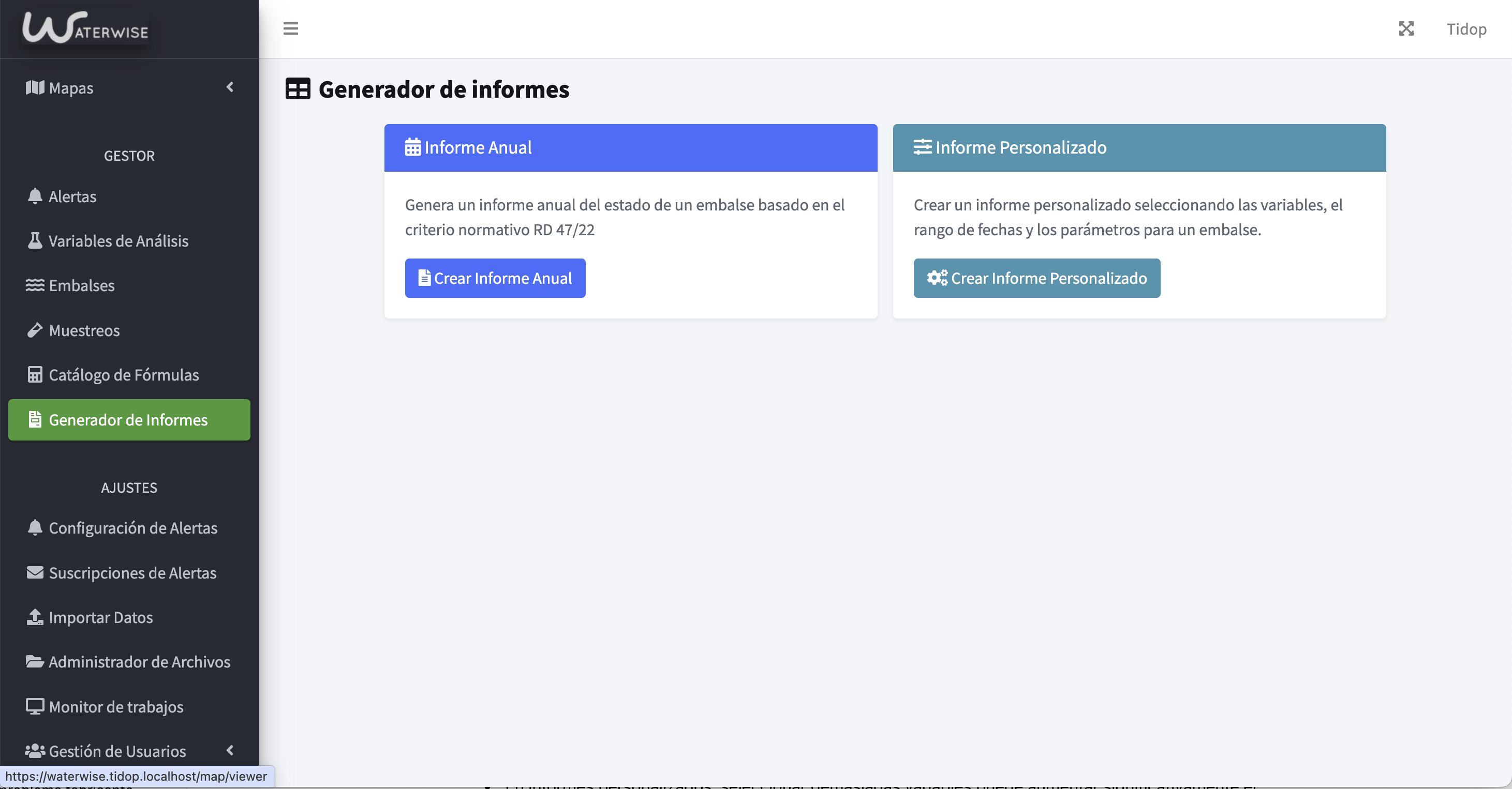 Generador de informes