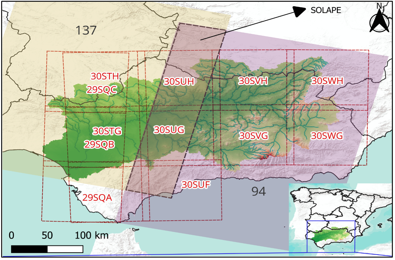 constelacion Sentinel-2 - Cuenca Guadalquivir