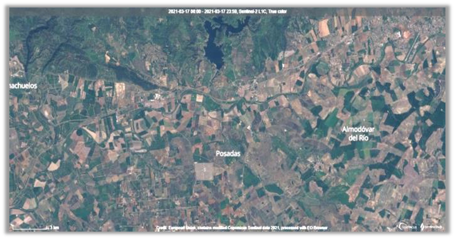 Escena limpia de Sentinel-2